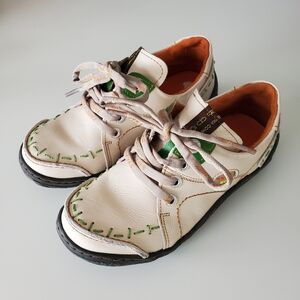 Tma Eyes 6.5 Leather Shoes Germany Wide Runners Cream Active Embroidery Boho